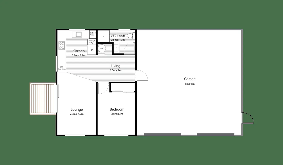 60m2-120m2 range floor plan, Lifestyle Builds